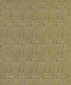 Zier-Sticker-Bogen-0544g-Zahlen-nur 7 -gold
