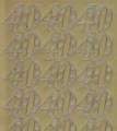 Zier-Sticker-Bogen-1231g-Jubil&auml;ums-Zahlen 40-gold