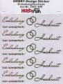 Hobby Design Sticker - HobbyFun 409- Einladung zu unserer Hochzeit