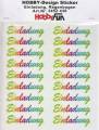 Hobby Design Sticker - HobbyFun 438- Einladung Regenbogen