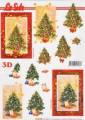 3D Etappen-Bogen-4169930-Tannenbaum mit Hintergrund