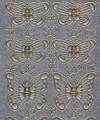 Micro-Glittersticker-7001gsg-Schmetterlinge-silber/gold