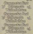 Diamant-Zier-Sticker-Bogen-9115dg-Gesegnete(s)Weihnachten-Fest-gold