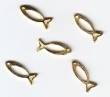 Hobby Fun-Metall-Streuteile -Kommunion/Konfirmation-Fische-1,7cm-gold
