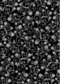 cArt-us Seidenkarton-0430-Folie-silber-Blumen-schwarz-ca.350g/m�-A4