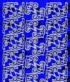 Zier-Prisma-Sticker-Bogen-1509bls - Ecken-blau/silber