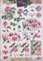 3D Etappen-Bogen-STSL 1323-My Botanic Garden - Bl&uuml;ten in rosa 