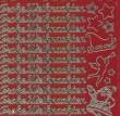 Zier-Sticker-Bogen-Frohe Weihnachten-rot/gold-W 030rg