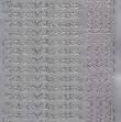 Zier-Sticker-Bogen-Frohe Weihnachten-kleine Schrift-silber-W 0582s