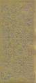 Zier-Sticker-Bogen-Schneeflocke / Eiskristalle-gold- W 2472g