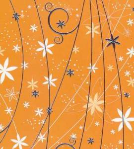 Artoz - Crea Motions- Designkarton-043-Blumenregen - orange-ca.200g/m� - Bild vergr��ern 