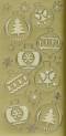Zier-Sticker-Bogen-Kugeln-matt/gl�nzend-gold-W1184g
