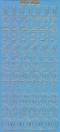 Zier-Sticker-Bogen-1568hblg-gro�e Zahlen-hellblau-gold