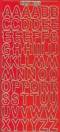 Zier-Sticker-Bogen-1569rg-gro�e Buchstaben-ABC-rot-gold