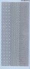 Zier-Sticker-Bogen-2843hbls-R�nder / Bord�ren / verschiedene Breiten-hellblau-silber