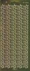 Zier-Sticker-Bogen-W 3065spfg-Spiegelfolie-Sternen - Rnder-Sterne-gold