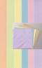 Kartenpapier-410730-mit Umschl�gen-f�r quadratische Karten-Pastellfarben-gefalzt-13,5x27cm