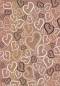 Artoz - Crea Motions- Designkarton-054-Herzen all over mocca-ca.200g/m�