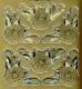 Zier-Sticker-Bogen-6532g -Rosen Ecken-gold-matt/glnzend