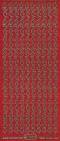 Micro-Glittersticker-7046grg-Blumenrnder-rot/gold