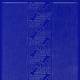Zier-Sticker-Bogen-0842bl-kleine Ecken und R�nder -blau