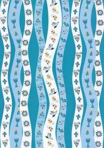 Ursus-Designkarton-60484602 ,,Glory'' -Kommunion / Konfirmation / Taufe-petrol- 02