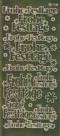 Zier-Sticker-Bogen-W 1566spg-Spiegelfolie-Frohe Festtage-gold-