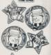 Zier-Sticker-Bogen-Weihnachtsmotive-Schneemann-transparent/silber-W-MD7042trs