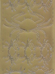 Zier-Sticker-Bogen-Sternzeichen-Krebs-gold-612g
