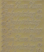Zier-Sticker-Bogen-Zum Geburtstag-gold-4400g