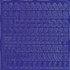 Zier-Sticker-Bogen-0010bl-Alphabet-ABC-blau
