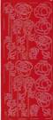 Zier-Sticker-Bogen-Rosen -rot- 0058r