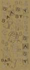 Spiegelsticker-Bogen-0109spg-verschiedene Babymotive -gold