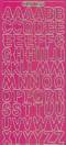Zier-Sticker-Bogen-große Buchstaben-ABC-pink-gold-1569pig