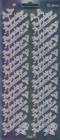 Zier-Sticker-Bogen-3040spfs-Spiegelfolie-Aufrichtige Anteilnahme-silber