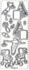 Micro-Glittersticker-0364Gtrs-Bogen-Babymotive 1 -transparent/silber