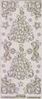 Micro-Glittersticker-Tannenbäume/ und Ecken-transparent-gold-7086gtrg