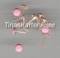 Brads-Motivklammer-Musterklammer-Rund / Nagel-rosa-5mm-N-06