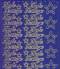 Zier-Sticker-Bogen-Frohe Festtage-blau/gold-W319blg